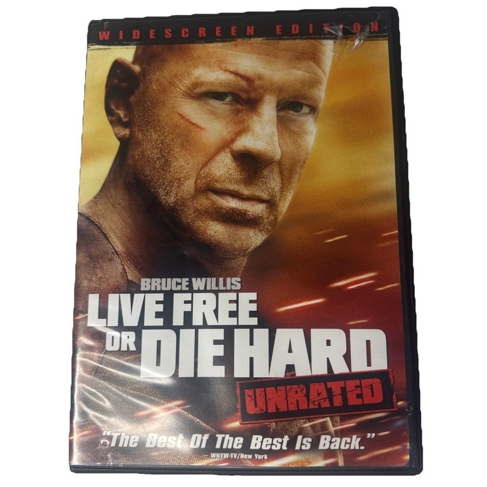 Live Free or Die Hard (DVD, 2007) Widescreen Unrated Bruce Willis